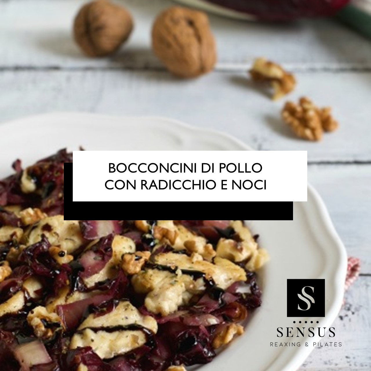 Bocconcini Di Pollo Con Radicchio E Noci